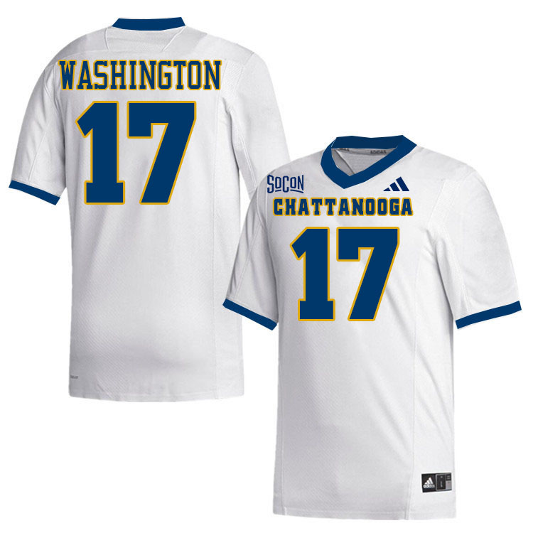 Chattanooga Mocs #17 Andre Washington College Football Jerseys,Uniforms Stitched-White